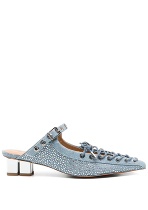 GANNI Oleatex mules - Blue