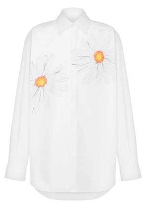 Moschino floral-print shirt - White