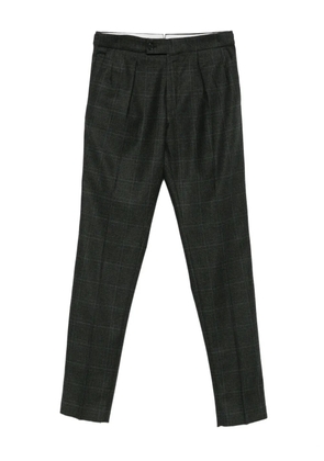 Incotex pleated checked trousers - Grey