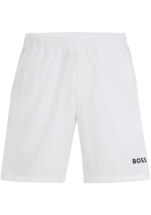 BOSS x Matteo Berrettini logo-print track shorts - White