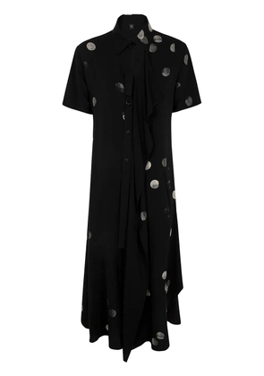 Y's polka-dot dress - Black
