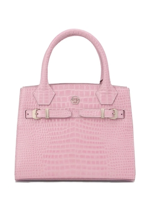 Philipp Plein small crocodile-effect tote bag - Pink