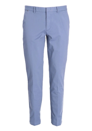 BOSS Kaito logo-patch cotton-blend trousers - Blue
