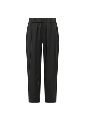 A Paper Kid logo-patch trousers - Black