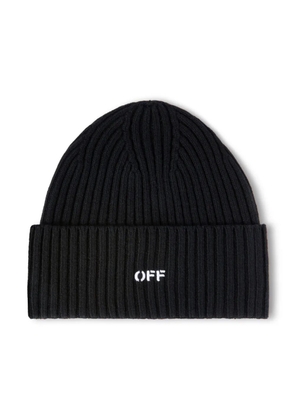 Off-White Off Stamp wool beanie - Black
