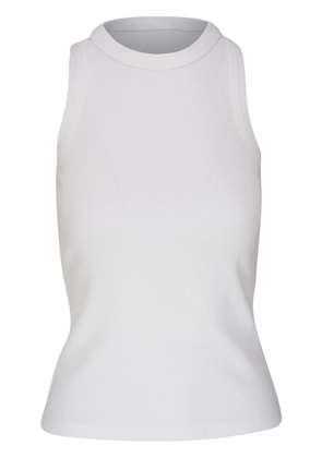 Veronica Beard sleeveless ribbed top - White