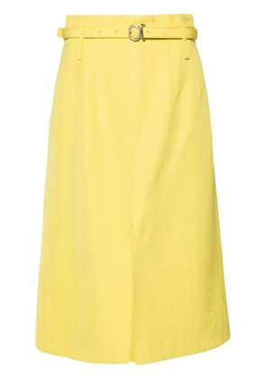 Jil Sander 66 A-line midi skirt - Green