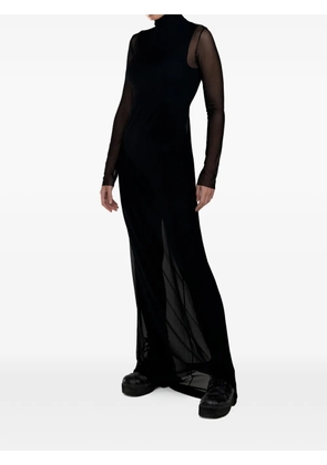 AME.M long-sleeve maxi dress - Black