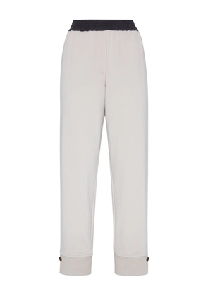 Brunello Cucinelli button-cuffed sweatpants - Neutrals