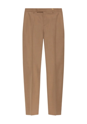 Versace gold-button wool trousers - Neutrals