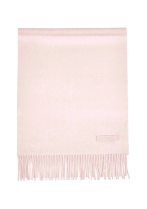Zegna fringed wool scarf - Pink
