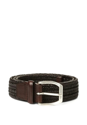 Orciani braided buckled belt - Brown