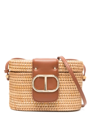 TWINSET interwoven-design mini bag - Neutrals