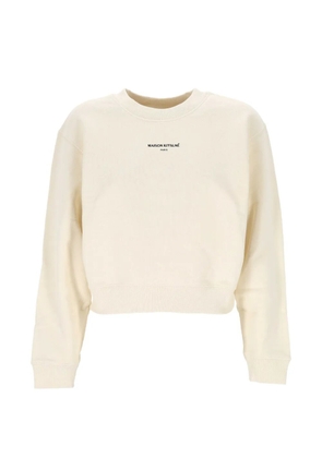 Maison Kitsuné cropped sweatshirt - Neutrals