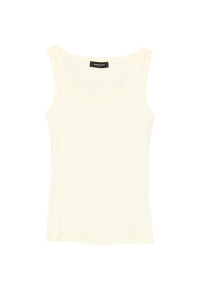 Fabiana Filippi scoop-neck tank top - Yellow