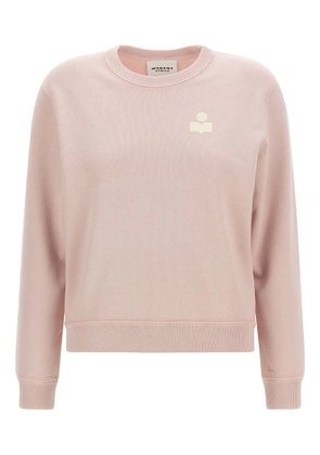 MARANT ÉTOILE logo-embroidered crew-neck sweater - Pink
