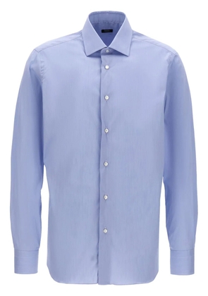 Barba poplin shirt - Blue
