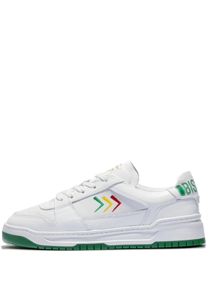 Leandro Lopes Tony arrow-detail leather sneakers - White