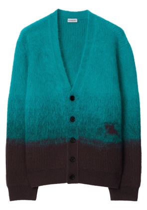 Burberry wool mohair-blend cardigan - Green