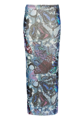 Jean Paul Gaultier The Blue Butterfly pencil skirt