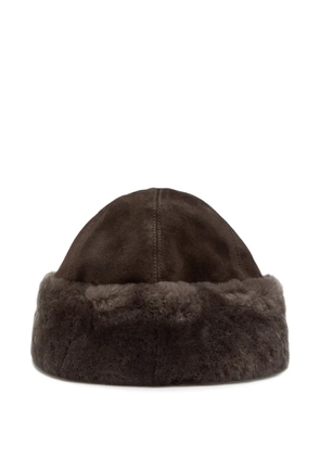 Nour Hammour Toki shearling hat - Brown