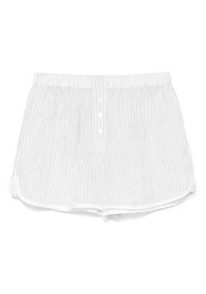 The Frankie Shop Brenna striped shorts - White
