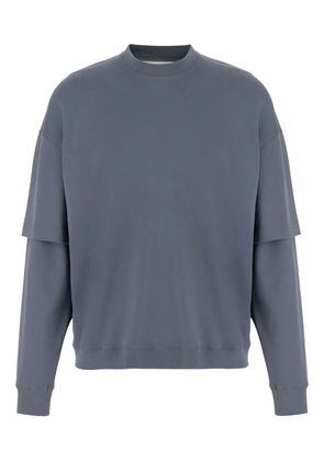DARKPARK layered cotton sweatshirt - Grey