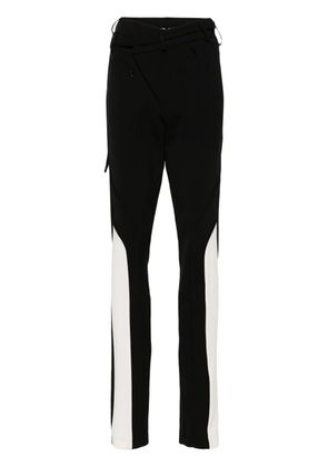 Ottolinger asymmetric straight-leg trousers - Black