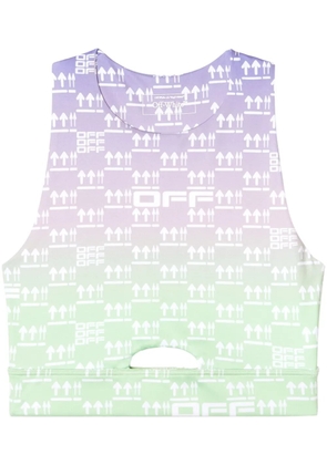 Off-White Double Arrows sports bra - Purple