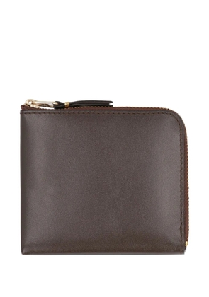 Comme Des Garçons Wallet zip-fastening leather wallet - Brown