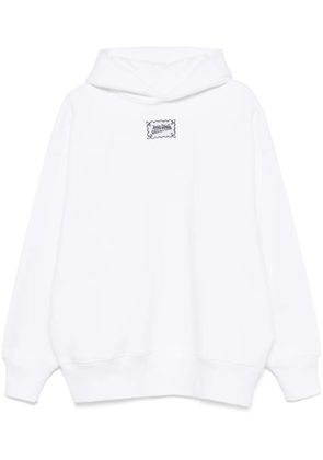 Jean Paul Gaultier logo-print hoodie - White