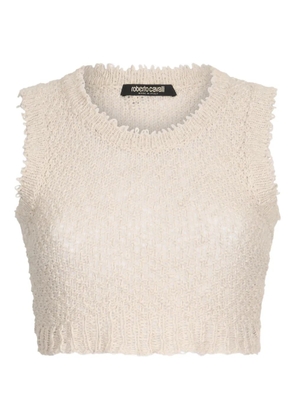 Roberto Cavalli knitted tank top - Neutrals