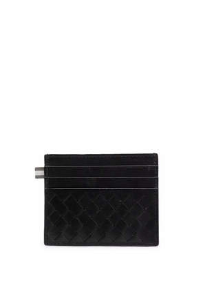 Officine Creative Boudin 122 interwoven leather cardholder - Black