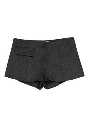 Vivetta mélange-effect tailored shorts - Black