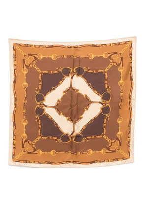 Gucci printed scarf - Brown