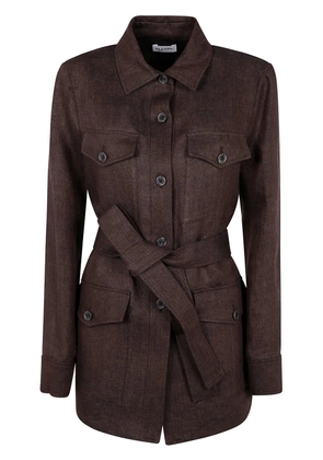 P.A.R.O.S.H. belted jacket - Brown