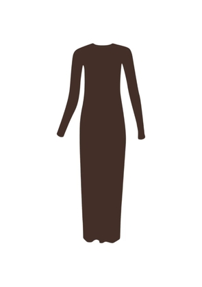 WARDROBE.NYC long-sleeve midi dress - Brown