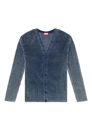 Diesel K-Redeam ribbed-knit cardigan - Blue