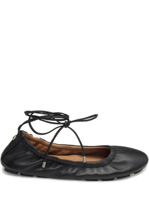 BOSS leather ballerina shoes - Black