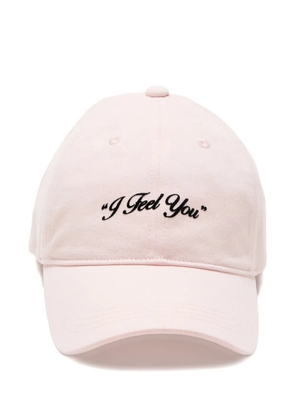 Acne Studios embroidered-detail cap - Pink
