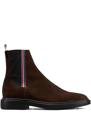 Thom Browne RWB-stripe suede boots