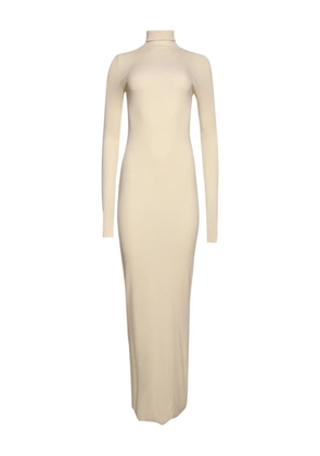 ETERNE long-sleeve turtleneck maxi dress - Neutrals