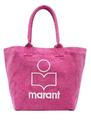 ISABEL MARANT small Yenky logo-embroidered tote bag - Pink