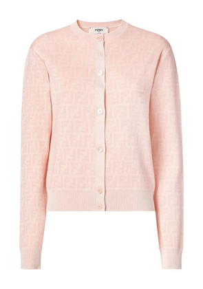 FENDI patterned buttoned cardigan - Pink