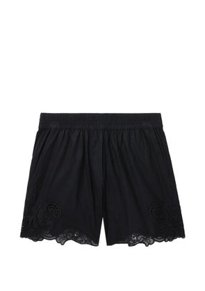 rag & bone lace-trim shorts - Black