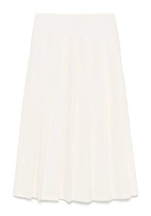 ALFIE pleated midi skirt - Neutrals