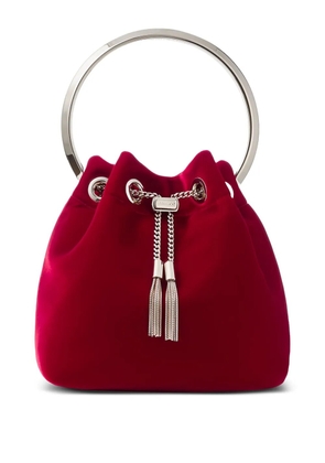 Jimmy Choo Bon Bon ring-top bucket bag - Red