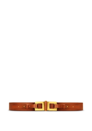 Elisabetta Franchi logo-detail belt - Brown