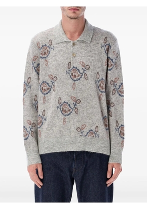 Corridor ribbed-knit polo - Grey