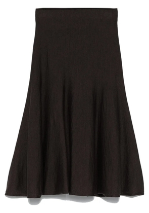 KHAITE Mayu midi skirt - Brown